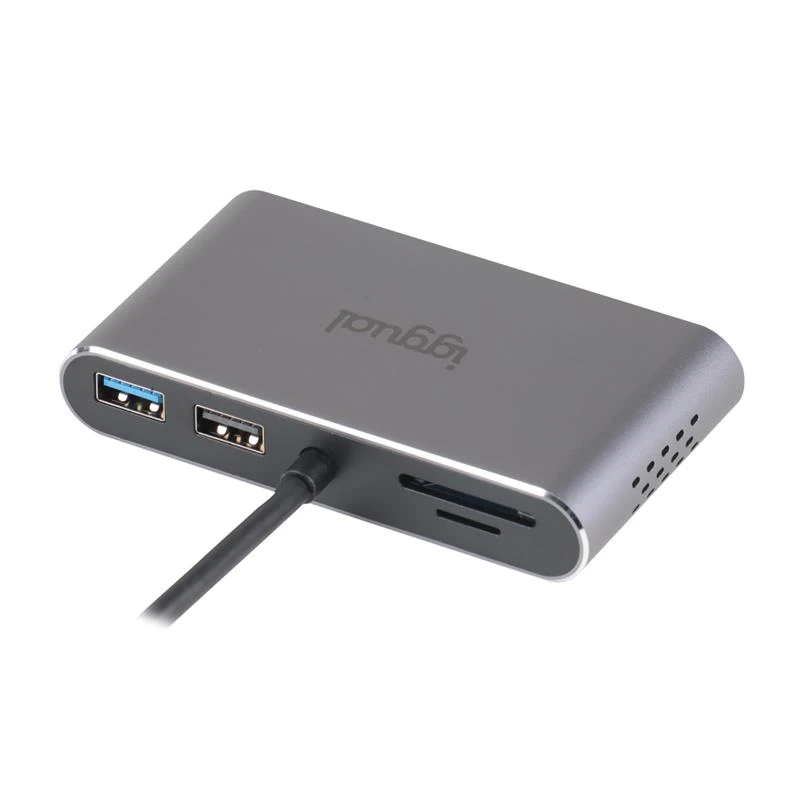 Hub Type-C 8 em 1 2xHDMI 2xUSB 2xSD RJ45 PD100W Iggual 3