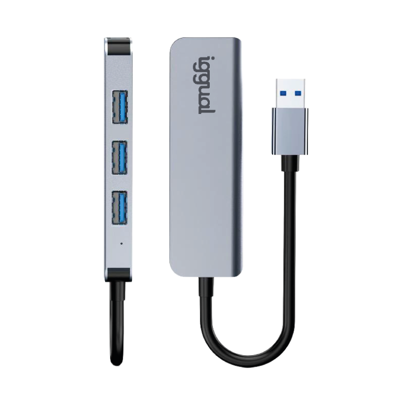 Hub iggual USB-A 3.0 x 4 Portas USB-A 3.0 2