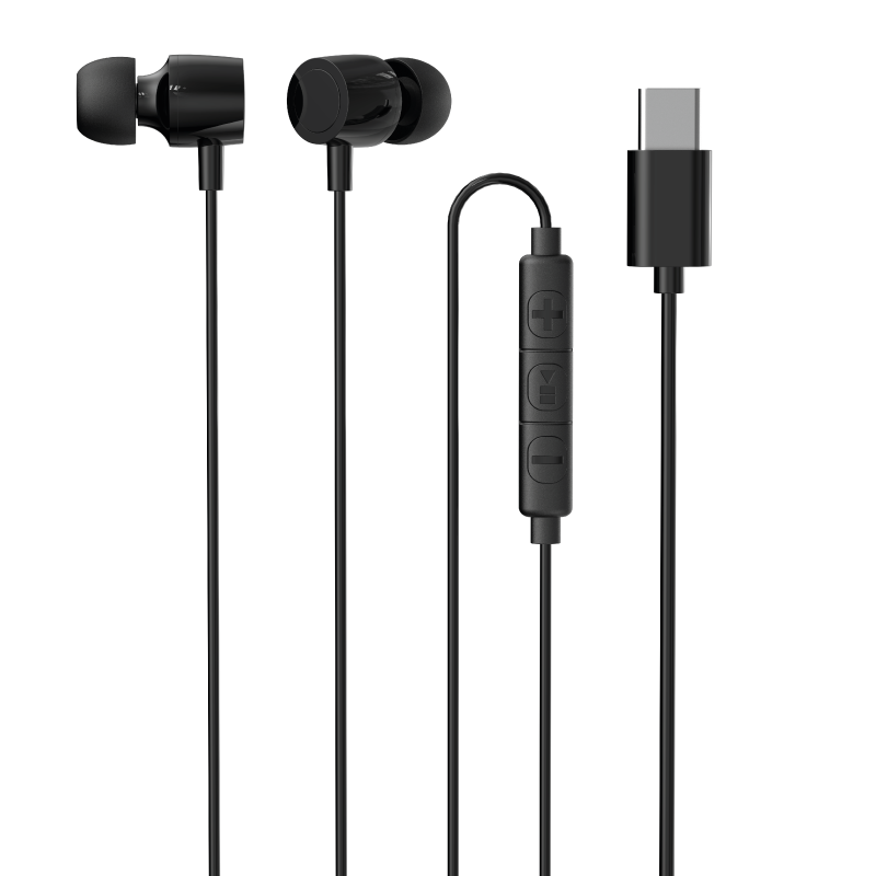 Auriculares com Microfone Intrauditivos USB Type-C Iggual 6