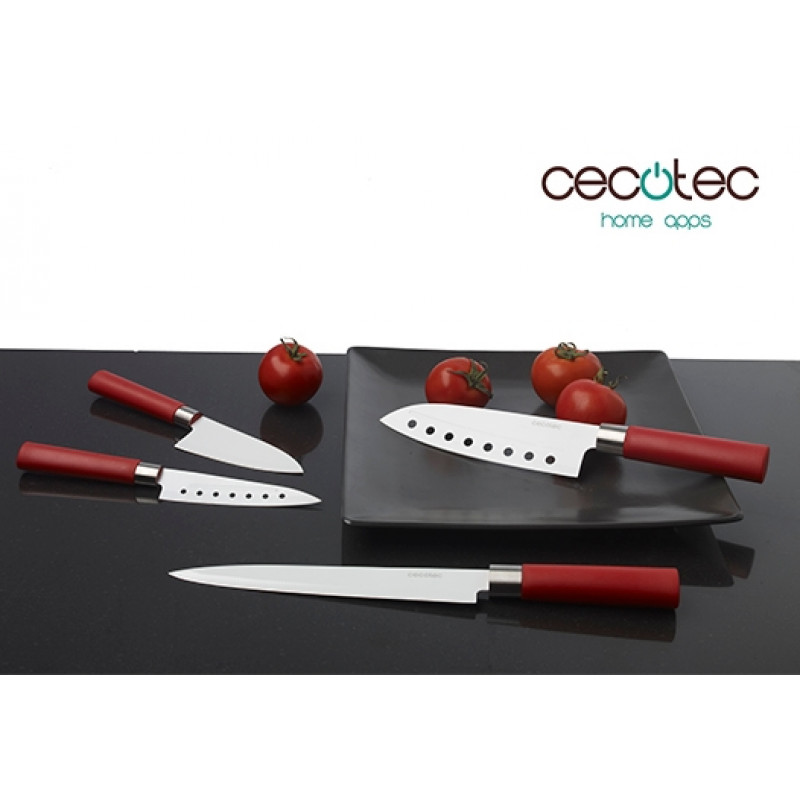 Set de 4 Facas Profissionais Cecotec Santoku Cerâmico 2