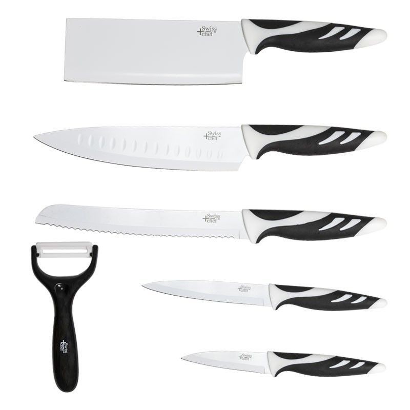 Set de 6 Facas Cecotec Swiss Chef branco 1