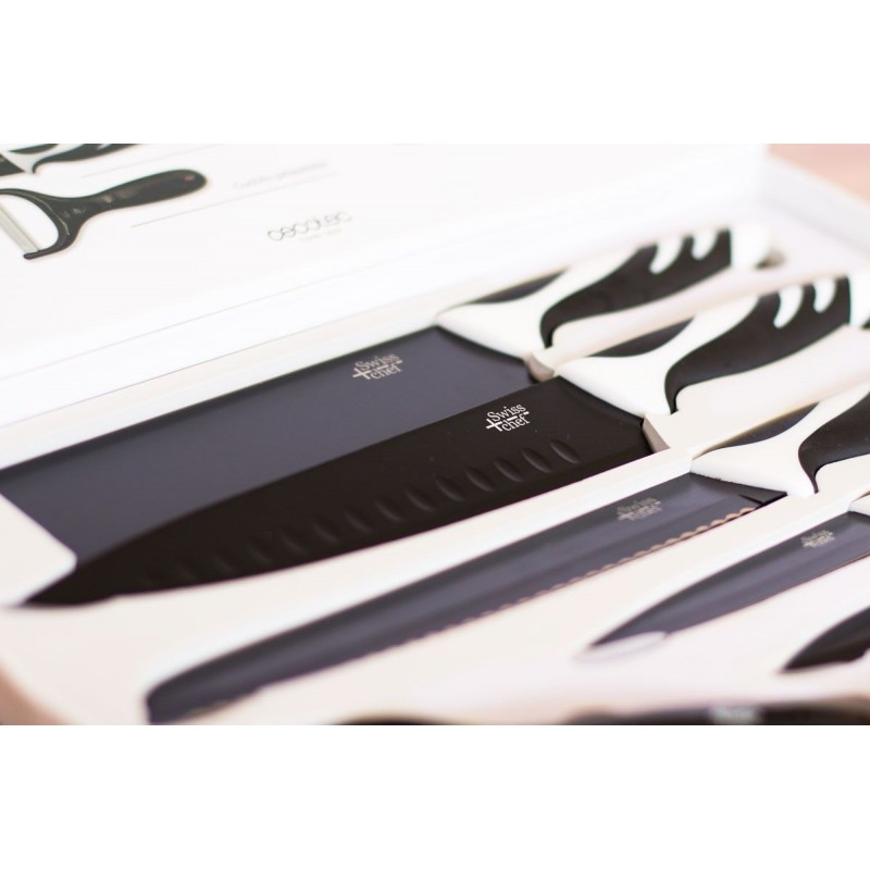 Set de 6 Facas Cecotec Swiss Chef preto 4