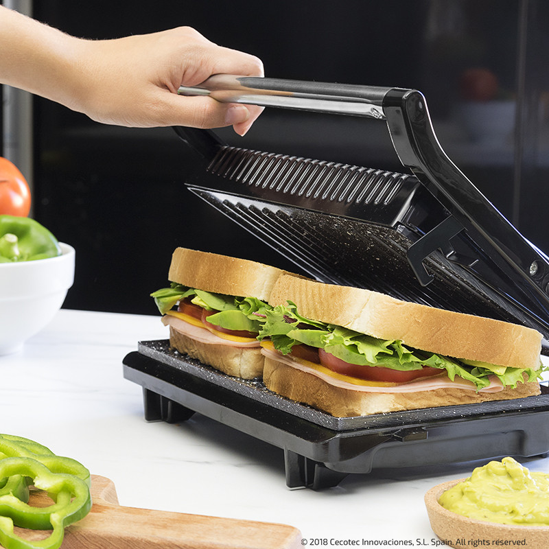 Grelhador Cecotec Rock and Grill 750 Full Open 3