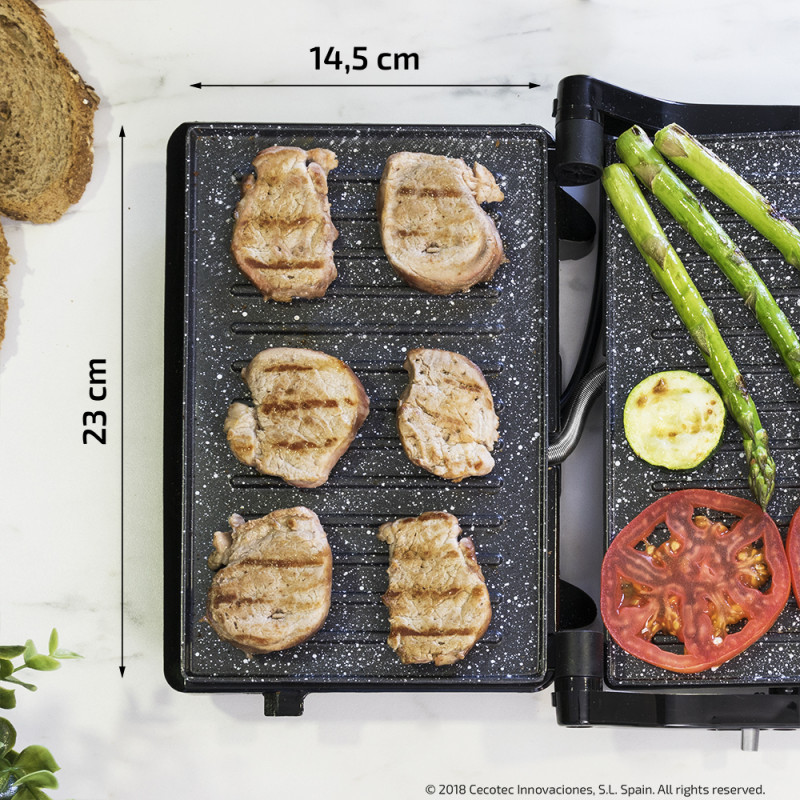 Grelhador Cecotec Rock and Grill 750 Full Open 4