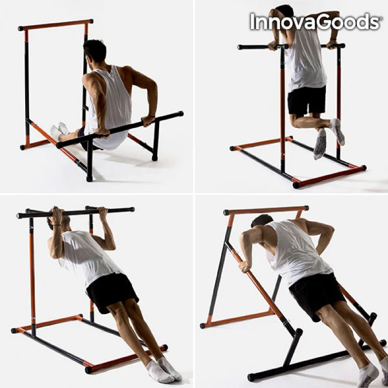 Estação de Elevações e Fitness com Guia de Exercícios InnovaGoods 2
