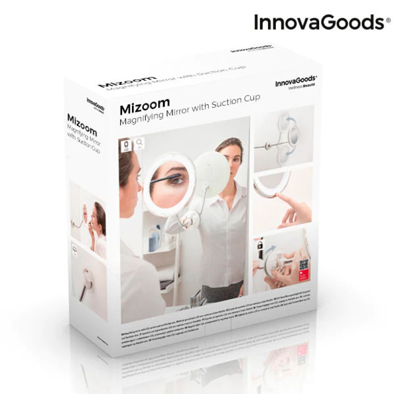 Espelho de Aumento LED com Braço Flexível e Ventosa Mizoom InnovaGoods 5