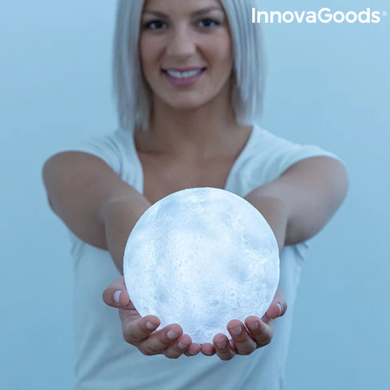 Lâmpada LED Recarregável Lua Moondy InnovaGoods 2