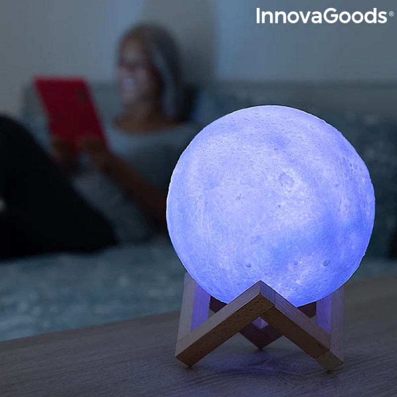 Lâmpada LED Recarregável Lua Moondy InnovaGoods 3