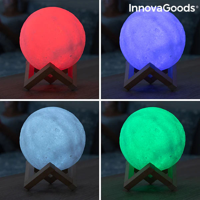Lâmpada LED Recarregável Lua Moondy InnovaGoods 4