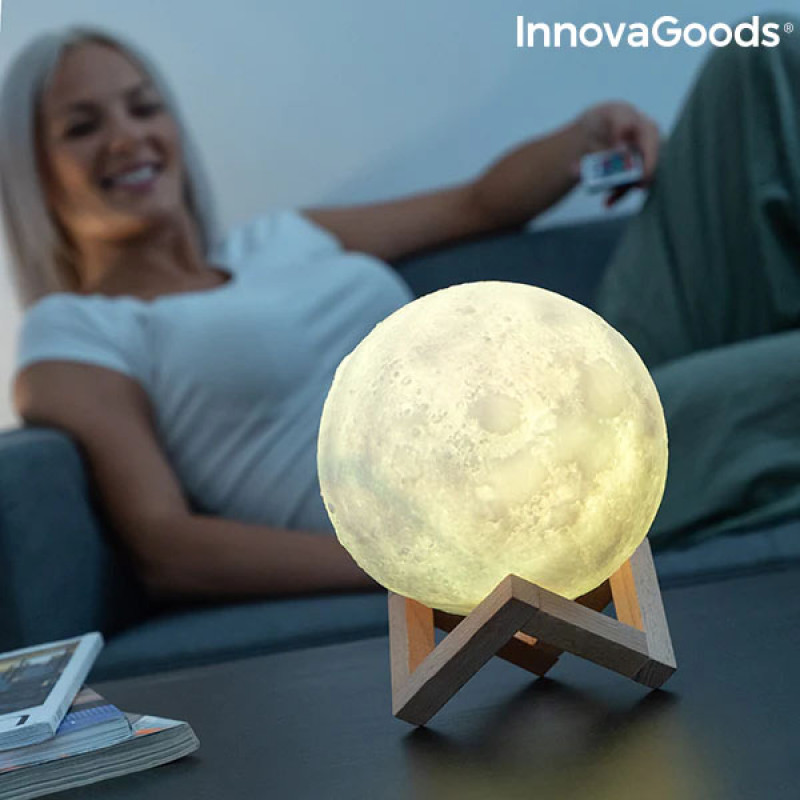 Lâmpada LED Recarregável Lua Moondy InnovaGoods 5