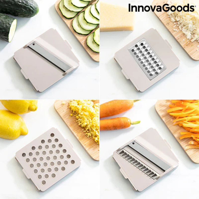 Cortador de Verduras, Ralador e Mandolina com Receitas e Acessórios 7 em 1 Choppie Expert InnovaGoods 2