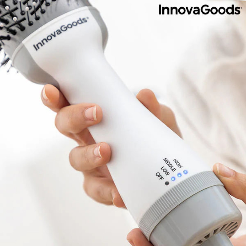 Secador Escova e Volumizador Iónico Volumio InnovaGoods 1000W 2
