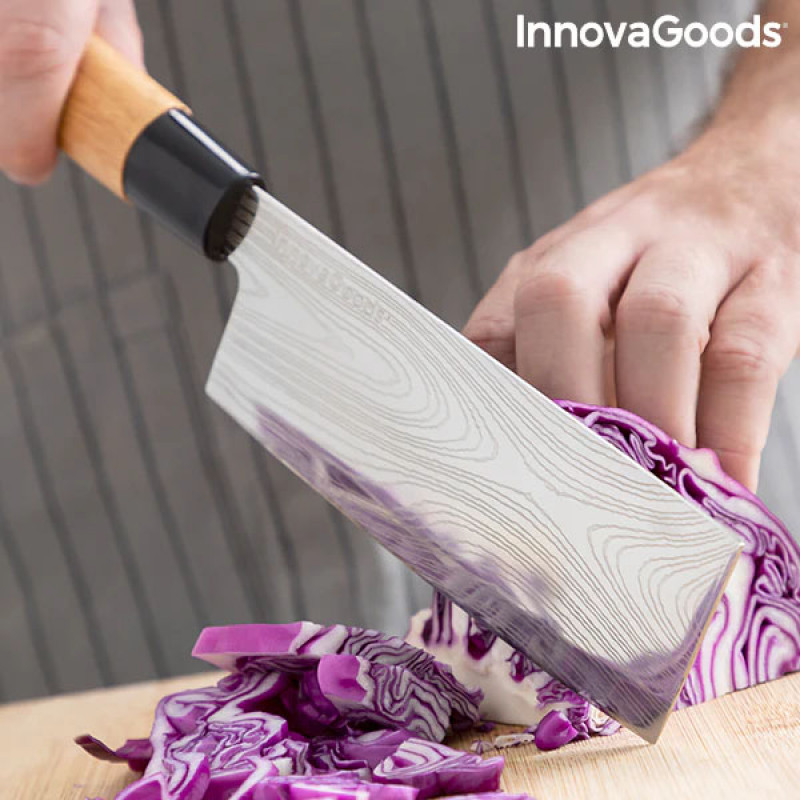 Conjunto de Facas Japonesas com Estojo de Transporte Profissional Damas·Q InnovaGoods 2