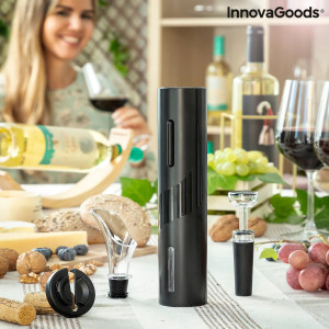 Saca-rolhas Elétrico com Acessórios para Vinho Corking InnovaGoods