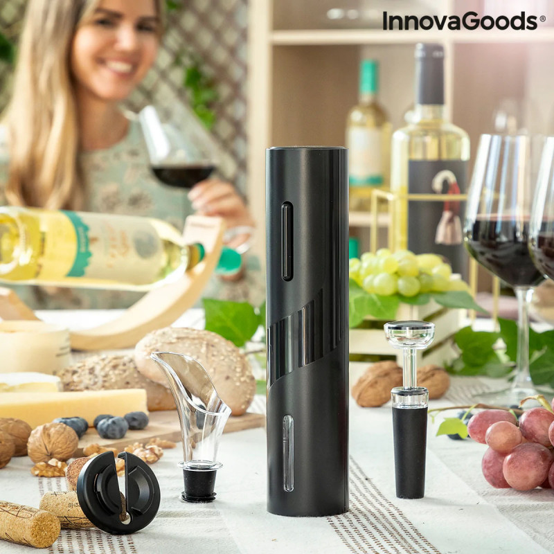 Saca-rolhas Elétrico com Acessórios para Vinho Corking InnovaGoods 1