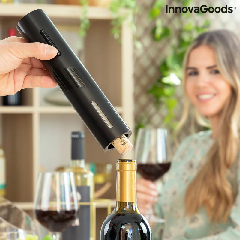 Saca-rolhas Elétrico com Acessórios para Vinho Corking InnovaGoods 6