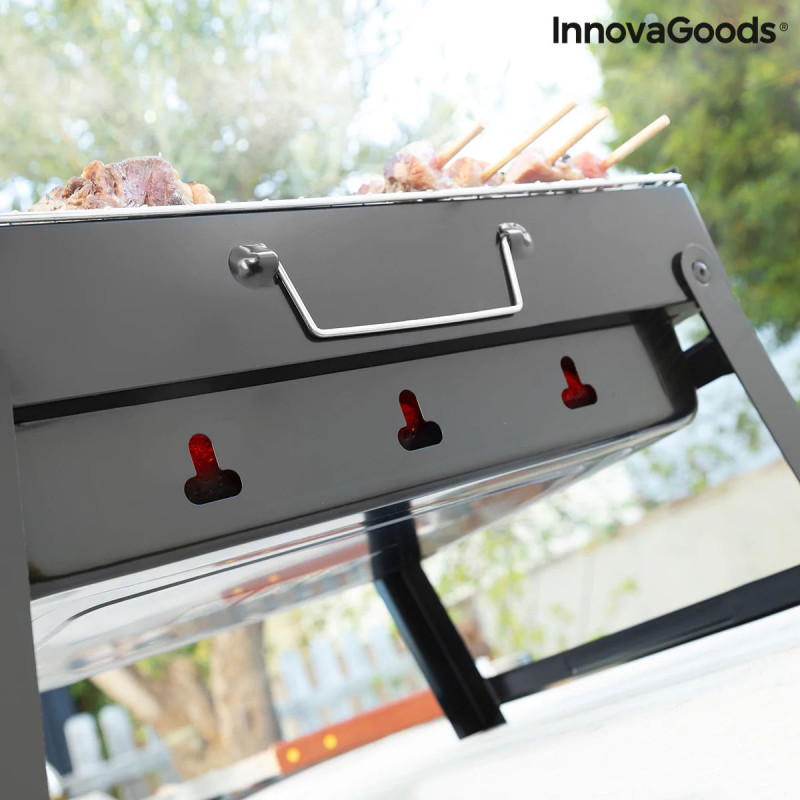 Grelhador dobrável portátil para Carvão BearBQ InnovaGoods 2