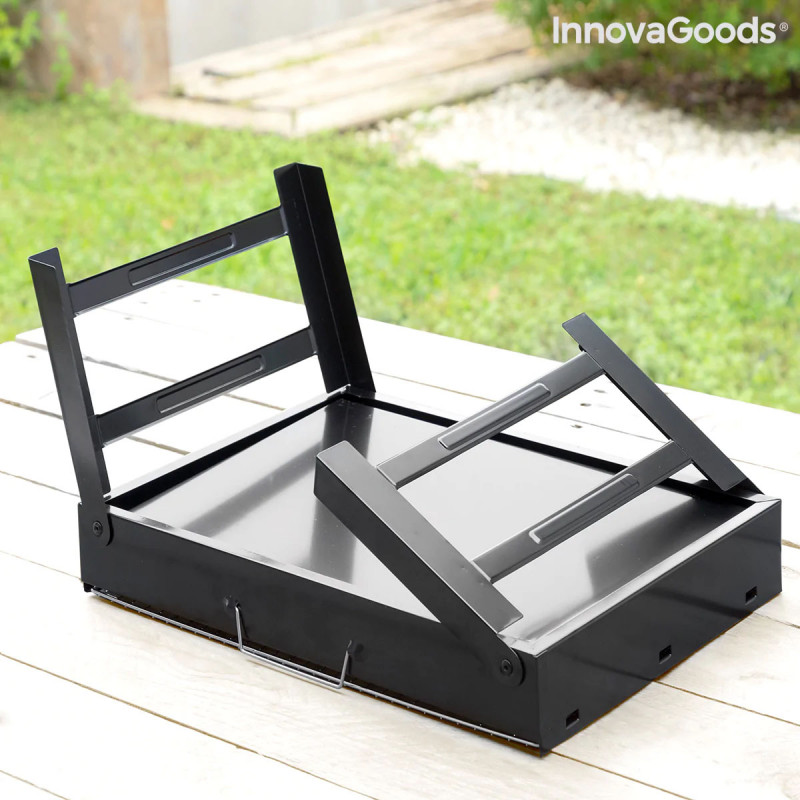 Grelhador dobrável portátil para Carvão BearBQ InnovaGoods 4