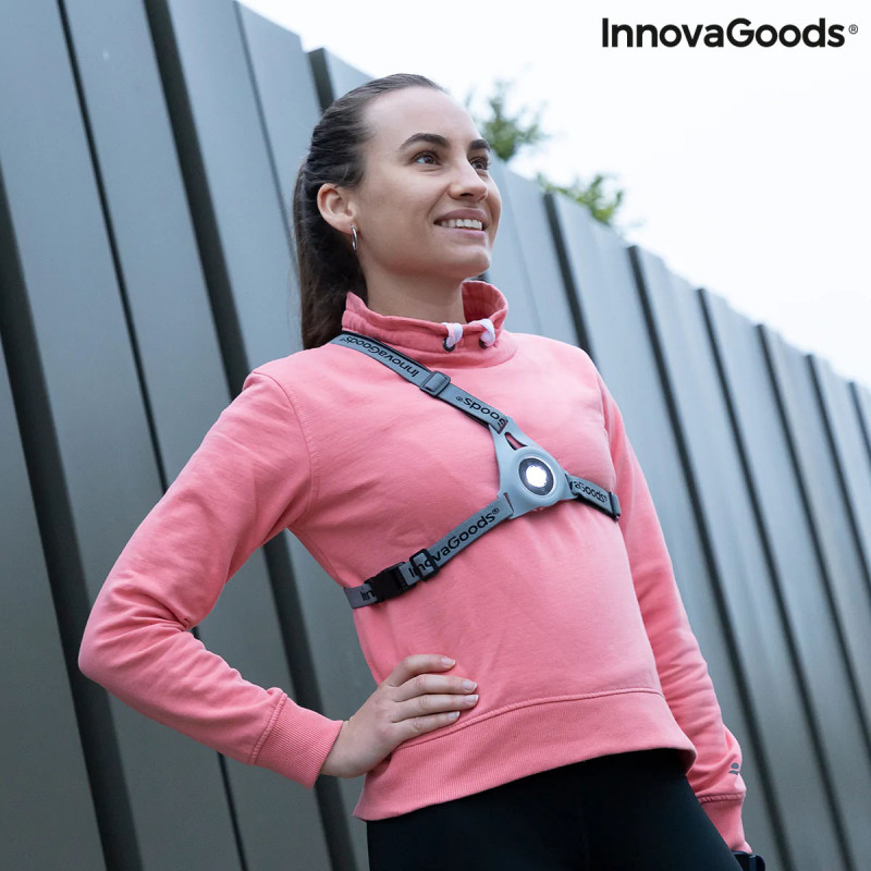 Arnês Desportivo com Luzes LED Safelt InnovaGoods 3