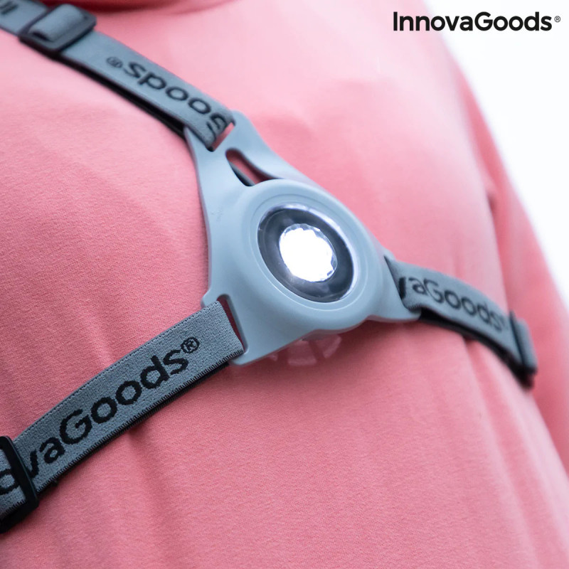 Arnês Desportivo com Luzes LED Safelt InnovaGoods 4