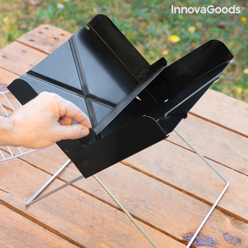 Mini Grelhador Dobrável Portátil para Carvão Foldecue InnovaGoods 2