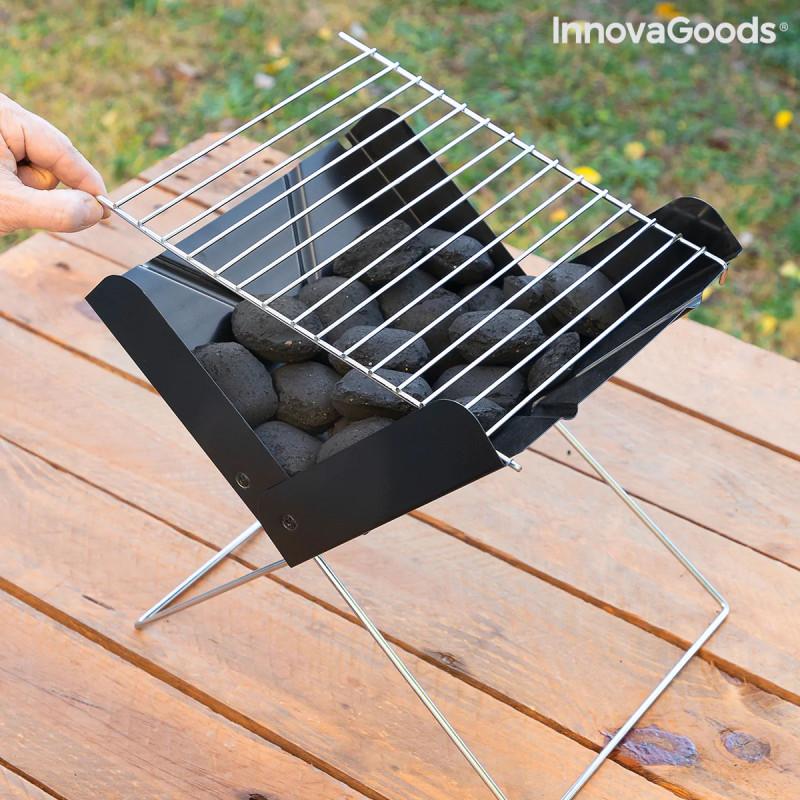 Mini Grelhador Dobrável Portátil para Carvão Foldecue InnovaGoods 3
