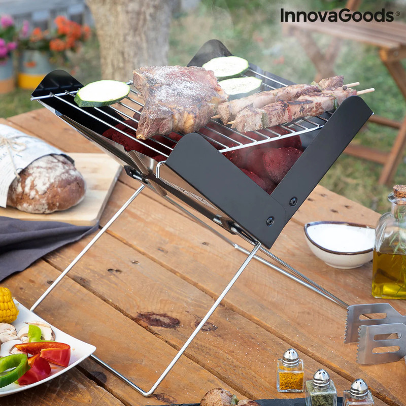 Mini Grelhador Dobrável Portátil para Carvão Foldecue InnovaGoods 5