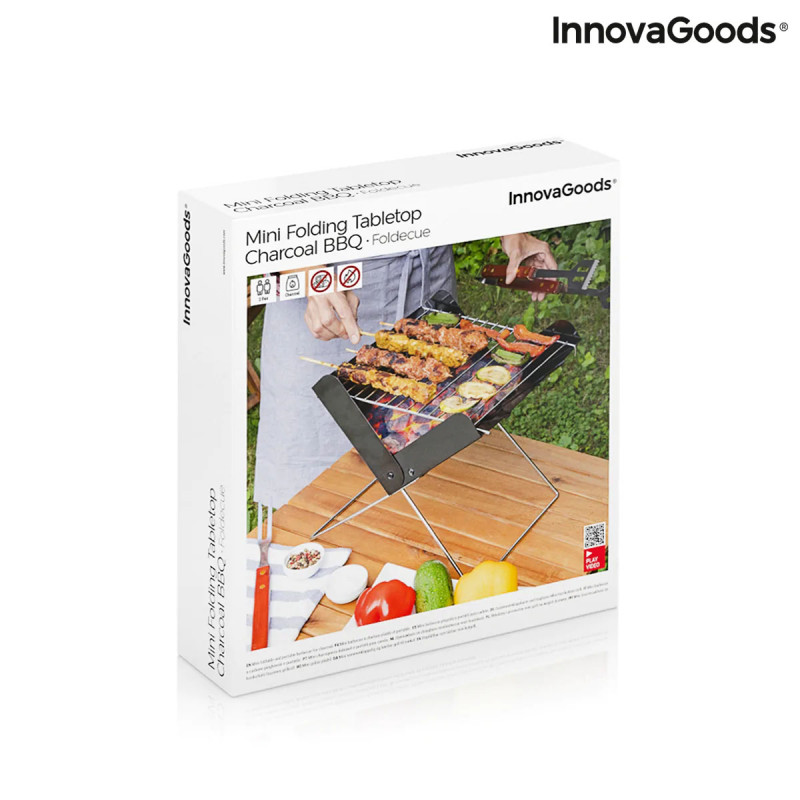 Mini Grelhador Dobrável Portátil para Carvão Foldecue InnovaGoods 6
