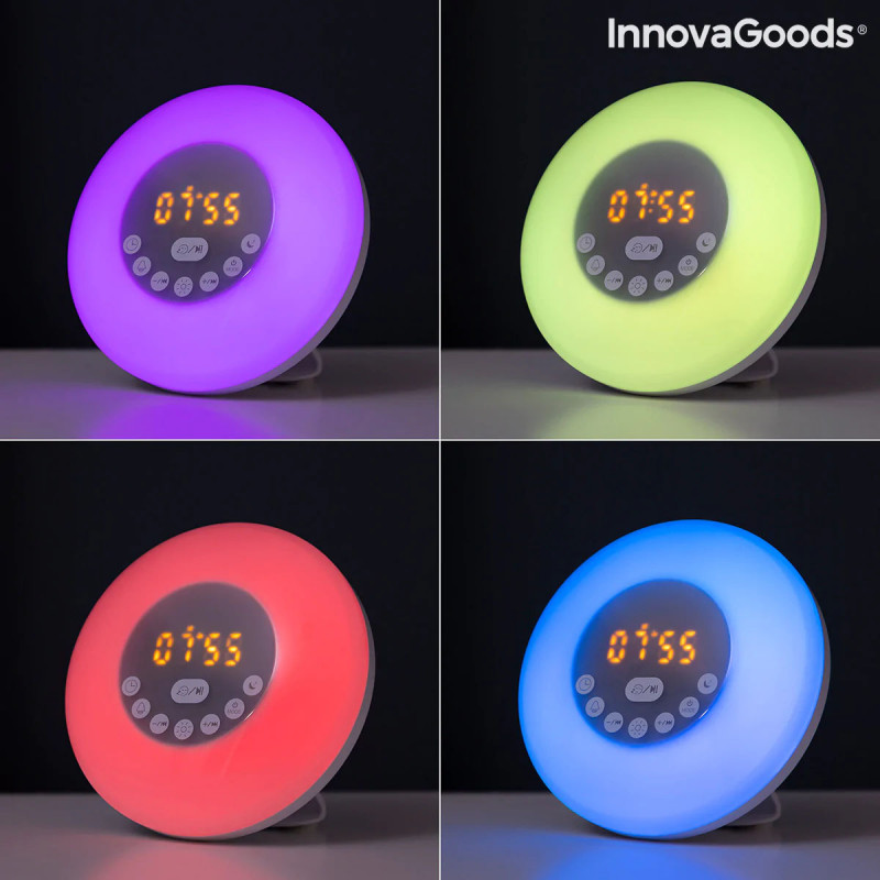 Despertador Amanhecer Recarregável com Alta voz Slockar InnovaGoods 4