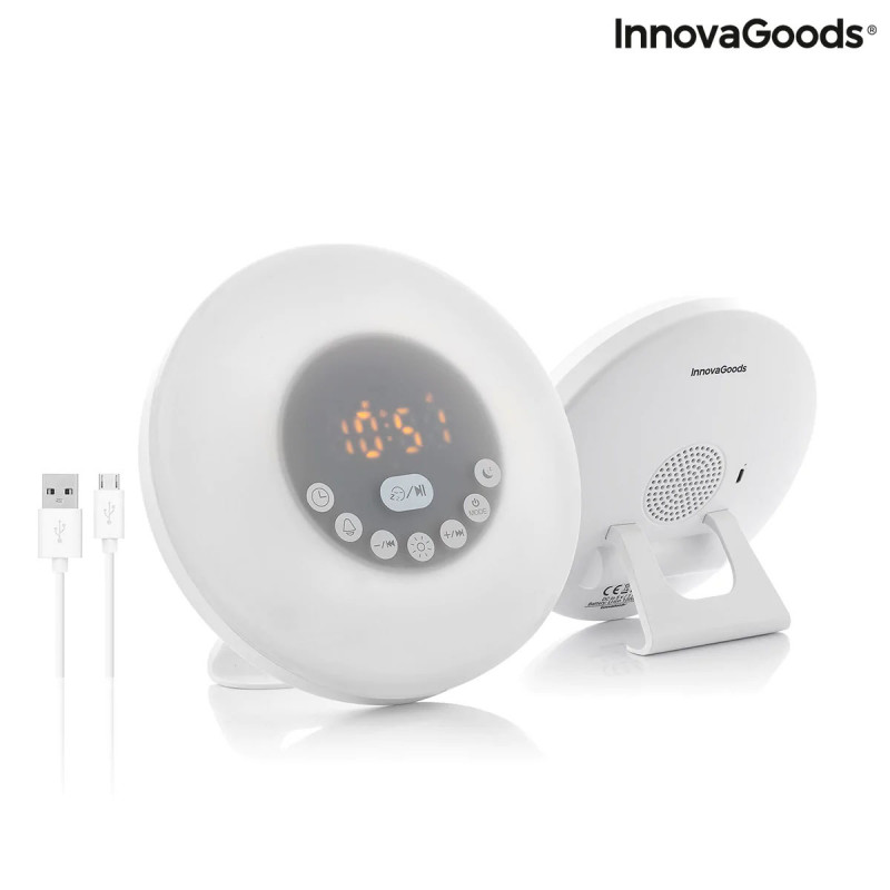 Despertador Amanhecer Recarregável com Alta voz Slockar InnovaGoods 5