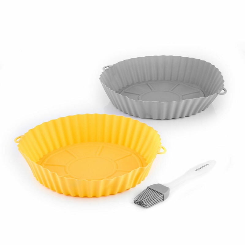 Cestos de Silicone com Pincel para AirFryers InnovaGoods - 2 Unidades 1