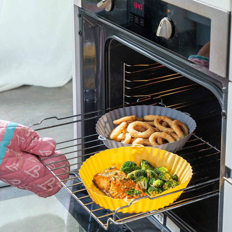 Cestos de Silicone com Pincel para AirFryers InnovaGoods - 2 Unidades 5