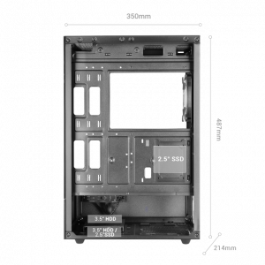 Caixa ATX MARS GAMING MC-XO Preta