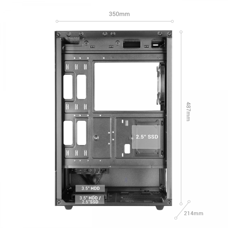 Caixa ATX MARS GAMING MC-XO Preta 1