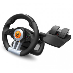 Volante + Pedais Krom K-Wheel Multiplataforma