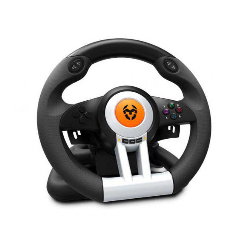 Volante + Pedais Krom K-Wheel Multiplataforma 4