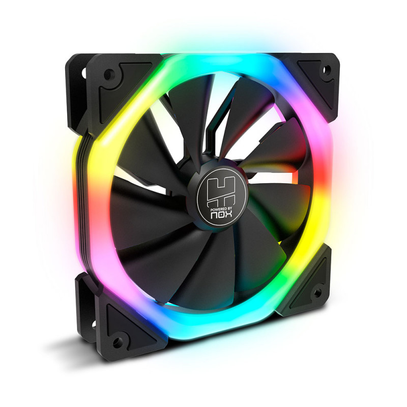Ventoinha 120mm Nox 1100RPM D-Fan RGB 6 Pinos PWM 2
