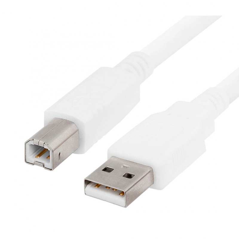 Cabo USB para Impressora (A-B) 1 metro Gembird Branco 1