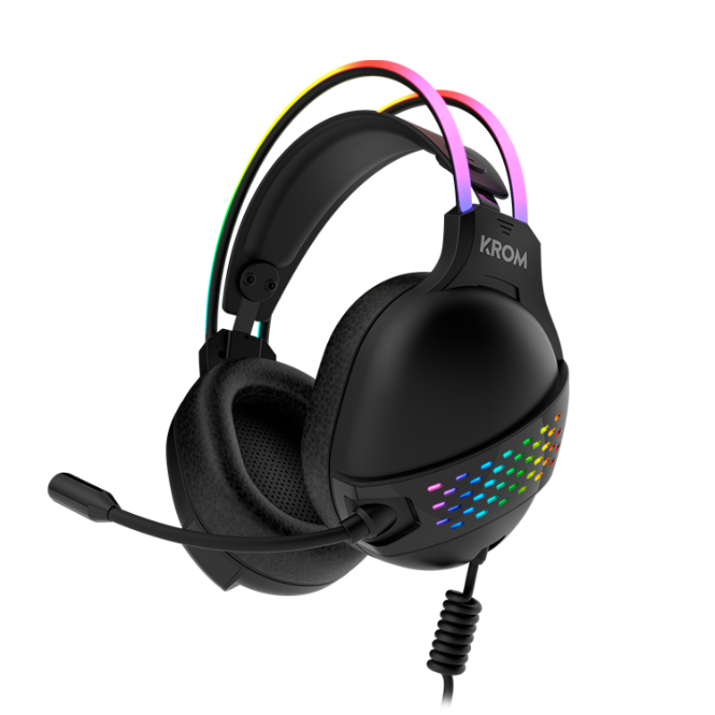 Auscultador Krom KLAIM RGB Gaming Preto 3