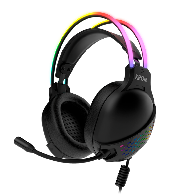 Auscultador Krom KLAIM RGB Gaming Preto 4