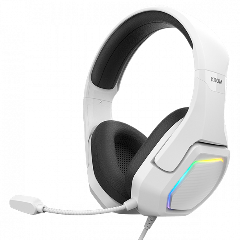 Auscultadores Krom Kopa 7.1 Virtual Gaming RGB PC / PS4 / PS5 / Switch Branco 1