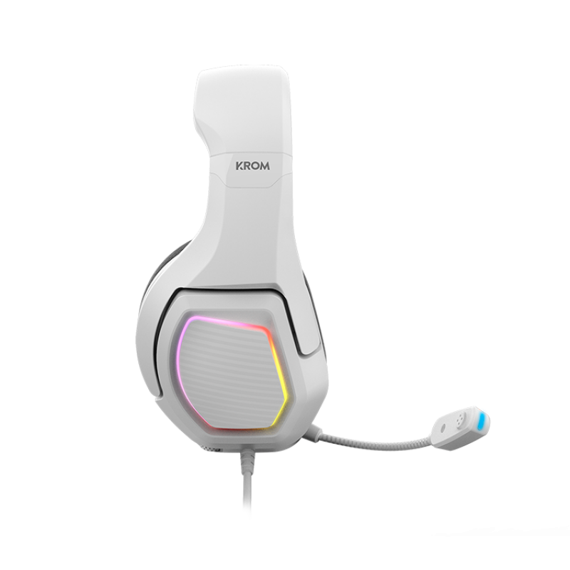 Auscultadores Krom Kopa 7.1 Virtual Gaming RGB PC / PS4 / PS5 / Switch Branco 5