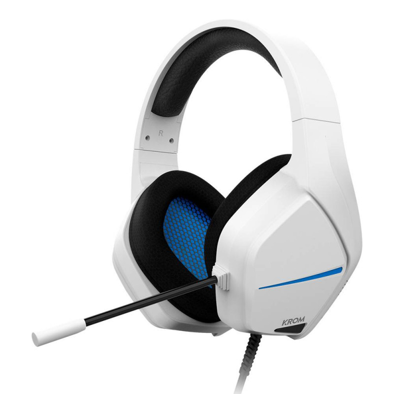 Auscultadores Krom Kopa Move 2.0 Gaming PC / PS4 / PS5 / Switch Branco 4