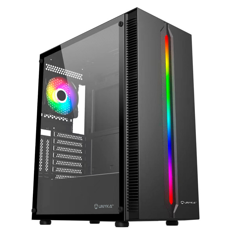 Caixa ATX Unykach Armor Lumina ARGB Preta 2