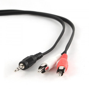 Adaptador Áudio 2xRCA Macho 3,5mm 1.5 metros Gembird