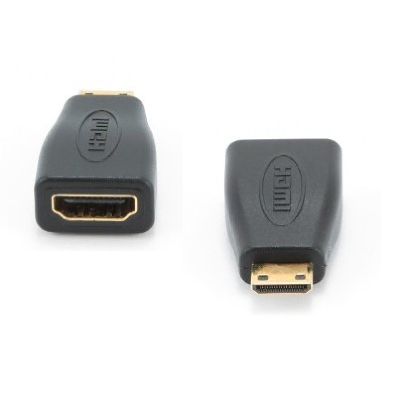 Adaptador HDMI-F p/ Mini HDMI-M 1.4 Gold Gembird 1