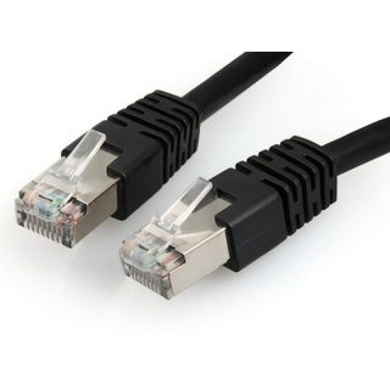 Cabo Rede 1 metro RJ45 cat6E FTP Gembird Cablexpert Preto 1