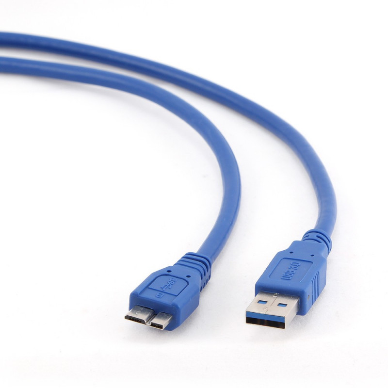 Cabo USB 3.0 Tipo A Macho a Micro B Macho 0.5m Gembird 1