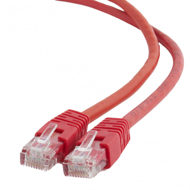 Cabo Rede 0.5 metros RJ45 cat6E UTP Gembird Vermelho 1