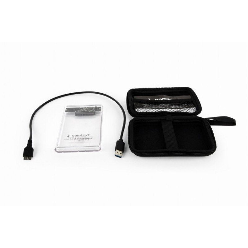Caixa Externa Gembird 2.5´ SATA USB3.0 Transparente 3